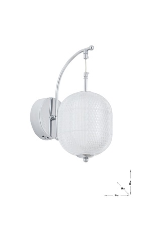 Torino Power Ledli Modern Lüks Duvar Aplik 3 Renk Sarı-beyaz-gün İşığı - Krom Krom