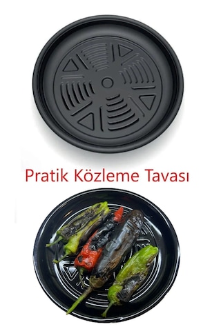 Közmatik Pratik Emaye Közleme Tavası Ocak Ve Mangal Üstü Siyah