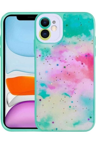 Apple Uyumlu iPhone 11 Kılıf Kamera Korumalı Sert Desenli Zore Pami Kapak NO5