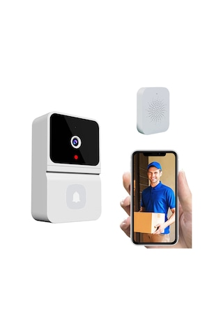 Kamera Kapı Zili Mikrofon Hoparlör Hd Gece Görüş App Kontrolü Ev