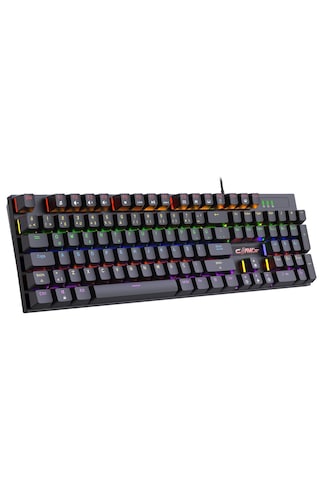 Rapidfire Red Switch Mekanik & Rainbow Rgb Aydınlatma 105 Tuşlu Mekanik Klavye - Siyah
