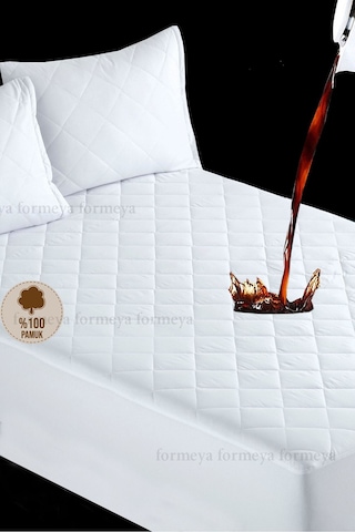 Formeya Kapitone Fitted Su Geçirmez Pamuk Yatak Koruyucu Alez 10 Ebat