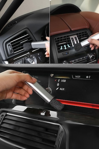 Asansörlü Mini Araç İçi Temizleme Fırçası Oto Detay Klima Temizlik Fırça Cin905b