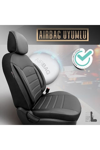 Inspire Design Premium Deri Ekstra Destekli Universal Oto Koltuk Kılıfı Tam Set