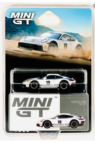 Mini Gt 1/64 Porsche 911 Dakar Rally 1974 Mgt01009 Blister Paket Beyaz