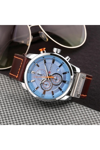 Curren Erkek Moda Pu Deri Spor Kol Saati Günlük Saat Lüks Suya Dayanıklı Kuvars Saat Exquisite Box 2 Ve Exquisite Box İle Diğer