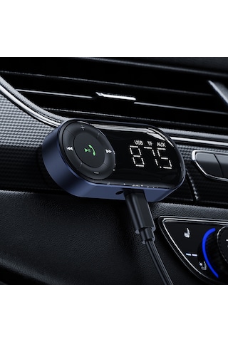 Jeehugo Araç İçin Bluetooth 5.2 Fm Verici - Telefon Aramaları Ve Müzik Dinleme, Kolay Kullanım, Sürüş Güvenliği Sağlar