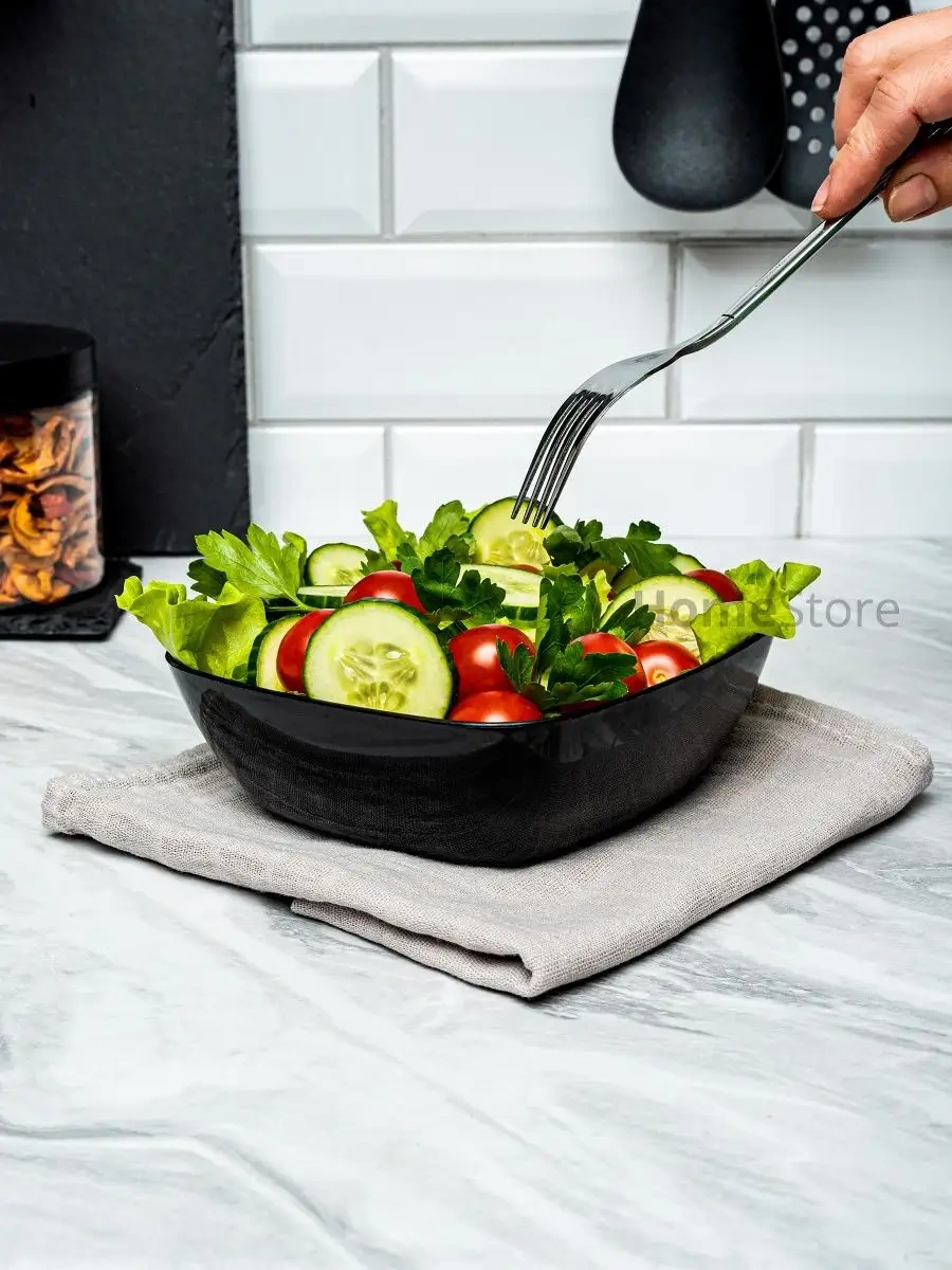 Al' Ternatıva Çorba Tabakları Seti Plastik, 12 Adet 166361660 Siyah