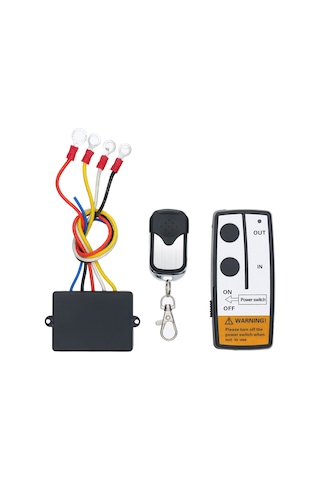 Aubyhe 12v Elektrikli Vinç Kontrol Cihazı - 2 Uzaktan Kumanda El Tipi + Anahtar Zinciri 50ft Mesafe İle Uzun Ömürlü Transmitter