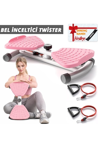 Direnç Ayarlı Twist Ev Tipi Denge Egzersiz Aleti Kaymaz Bel Karın & Direnç Lastiği