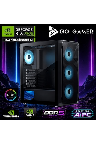 Go Gamer E783DF i9-14900KF 64 GB 2 TB SSD RTX5060Ti 16 GB 27" Free Dos Oem Paket Masaüstü Oyuncu Bilgisayarı