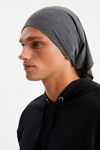 Erkek 4 Fonksiyonlu Koruyucu Pamuklu, Esnek, Terletmez, Bandana, Boyunluk, Maske - Tek Ebat / Füme Füme