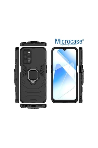 Microcase Oppo A55 Batman Yüzüklü Armor Kilif - Siyah 537570773
