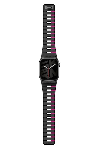 Watch 40mm Skinarma Gemini Serisi Tpu Magnetik Silikon Kordon Siyah-pembe Siyah - Pembe