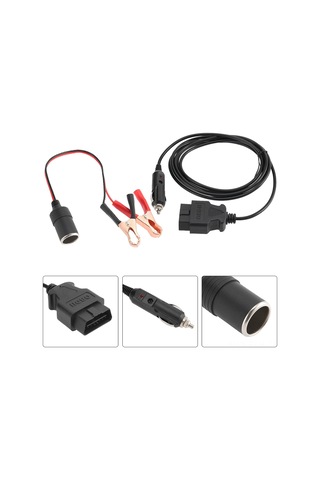 Xindoker Obd Iı Ecu Araç Bellek Koruyucu Kablosu - 12v Güç Kaynağı İle Elektrik Ayarlarını Ve Kodları Saklar, Sigorta Koruma İle Kolay Kurulum