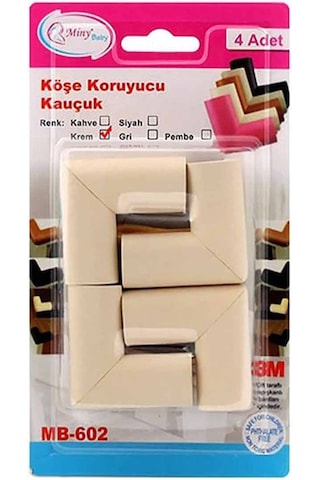 Miny Baby Dörtlü Krem Köşe Koruyucu