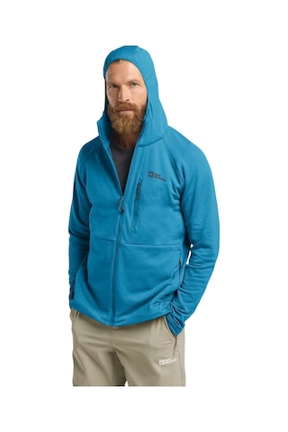 Jack Wolfskin Kolbenberg Hooded Fz Erkek Mavi Polar Ceket 8026