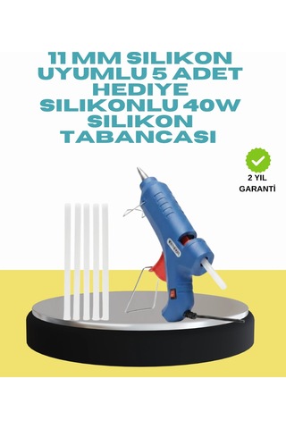 5 Silikon Hediyeli 40w Silikon Tabancası Ev Ve Hobi Kullanımı Krgltgsupovwı7w2aıe