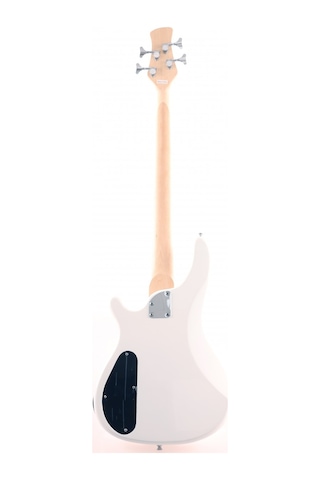 Angel Abg2-wh Bas Gitar - Beyaz Başlangıç/orta - P-bass Tipi Parlak Beyaz Gövde, Klasik Rock Ve Blues Tonları İçin İdeal Manyetik Yapısı Ölçüler: 864 Mm Skala Uzunluğu
