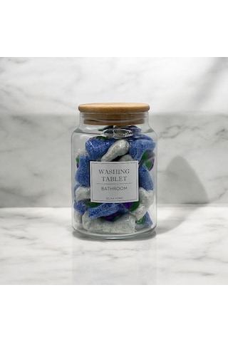 Selka Home Yıkama Tableti Kavanozu 890 Ml Şeffaf