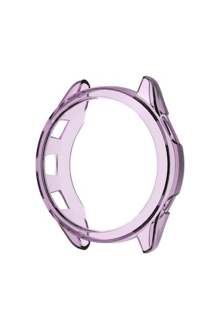 Garmin Forerunner 965 Enkay Hat-prince Şeffaf Tpu Çerçeve Düşmeye Karşı Koruma Kılıfı Mor İçin