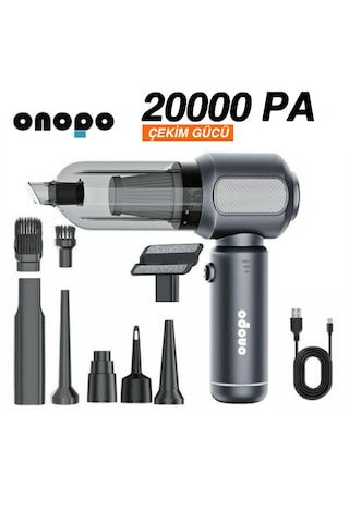 Onopo Power 20000PA 7800 mAh 120 W 3 İn 1 Şarjlı El Süpürgesi