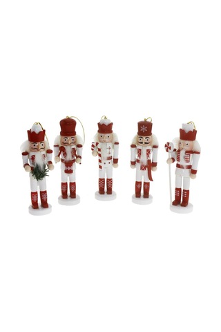 5 Adet 12cm Kurşun Asker Kırmızı