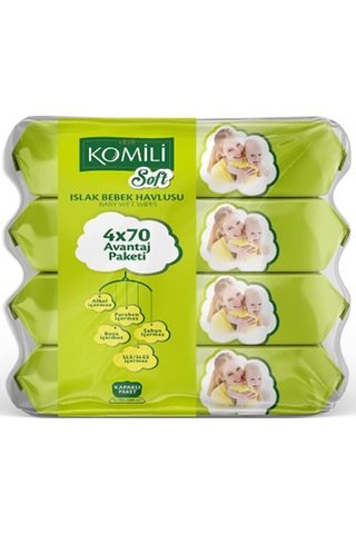 Komili Soft Islak Havlu 4X70Li