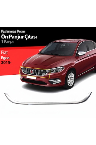 Egea 2015 Sonrası Krom Paslanmaz Çelik Ön Panjur U Parça