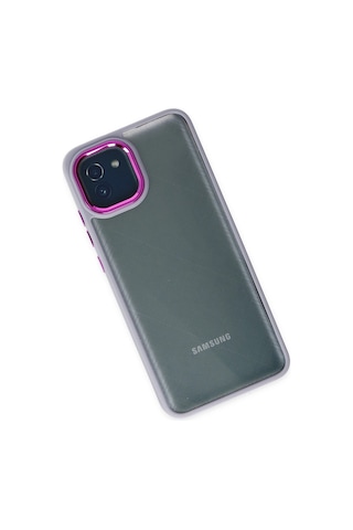 Gld-spt- Newface Samsung Uyumlu Galaxy A03 Kılıf Dora Kapak - Lila