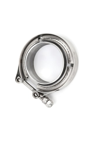 Geeroyoo 2.25 İnç V Tipi Amerikan Boru Klipsi + 2 Adet Flanş, 304 Paslanmaz Çelik, Turbo Egzos Sistemi İçin Kaynak Ve Sabitleme Uygulaması