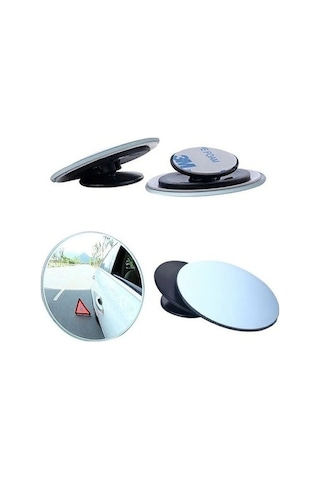 Createtech Yuvarlak Vites Park Nokta Kör Geri Dışbükey Dikiz Derece Aynası Flybuy Ayarlanabilir Adet-araba 360 Yo Aynalar