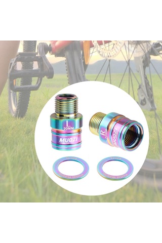 Suntek 2 Parça 20mm Bisiklet Pedalı Genişletici Yol Renkli