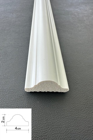 Dekoratif Boyanabilir 1 Adet 4 Cm Polistren Duvar Çıtası