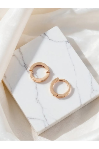 925 Lıght Gümüş Kaplamalı Halka Küpeler 143724656 Altın