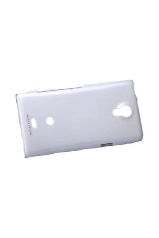 Nillkin Xperia T Lt30p İle Uyumlu Parlak Sert Kauçuk Kılıf Beyaz Beyaz