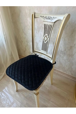 Jansu Home Tekstil' Bağcıklı Sandalye Minderi 144111326 Siyah