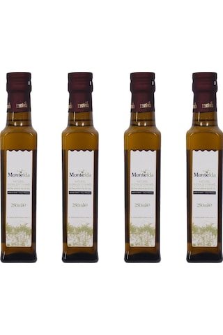 Monteida Soğuk Sıkım Natürel Sızma Zeytinyağı Danai Şişe 4 x 250 ML
