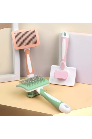 Jialan Pet Saç Dökülme Tarak Köpek Kedi Fırça Bakım Uzun Saç Kapalı