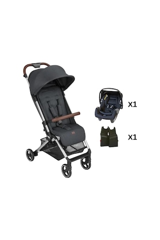 Abc Design Ping Storm Kabin Boy Bebek Arabası - Jixy Siyah Ana Kucağı Travel Set