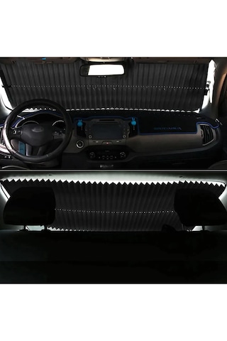Ön Cam Oto Araba Suv Tır Sürgülü Güneşlik Ön Cam Güneşliği Sürgülü Yeni Nesil Metalize 70 X 150 1
