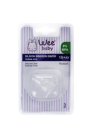 Wee 822 Yuvarlak Uçlu Biberon Emziği No:3