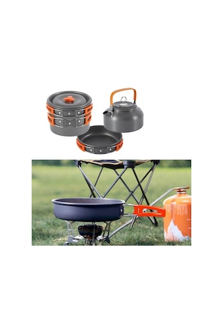 Pratik Tencere Tava Çaydanlık Seti Kamp Outdoor-002