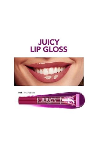 Flormar Juicy Doğal Renk Veren Meyve Aromalı Nemlendirici Dudak Parlatıcısı 001 Raspberry
