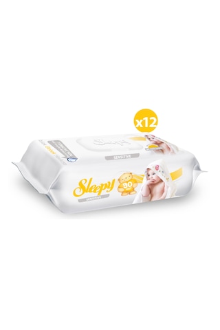 Sleepy Sensitive Islak Havlu 12X90 lı