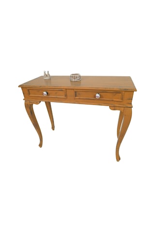 Masifart Marie 120 Cm Hardal Eskitme Dresuar Çekmeceli Patine Kahverengi