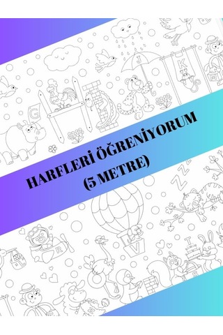 Harfleri Öğreniyorum Boyama Kağıdı 5 Metre