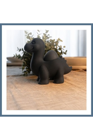 Buradabulabilirsin 3d Baskı Dinozor Yumurtalık - Sevimli Eggosaurus Yumurta Tutucu-siyah Bbz