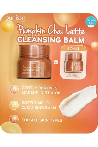 Purlisse Balkabağı Ve Chai Özlü Temizleme Balmı 100 ML + 12 ML