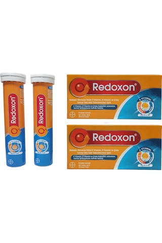 Redoxon 3'Lü Etki C Vitamini D Vitamini Çinko Efervesan 2 x 30 Tablet
